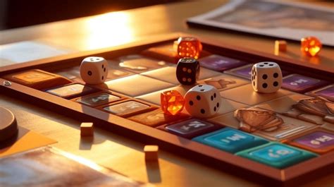 Premium AI Image | A board game with dice and dice on it