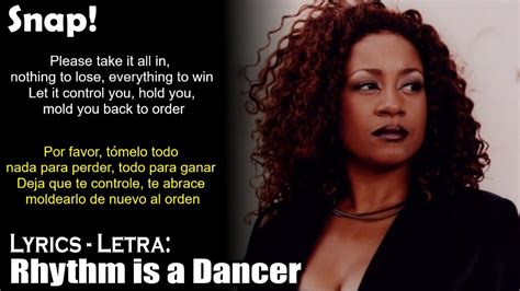 Snap! - Rhythm is a Dancer (Lyrics Spanish-English) (Español-Inglés ...