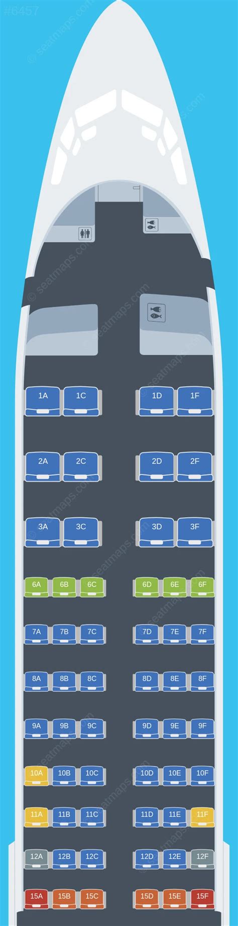 Seat map ratings of Alaska Airlines Boeing 737