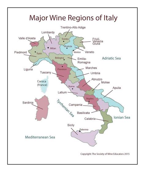 Italy Wine Regions Map Premium Italy Wine Map, 59% OFF