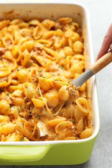 Hamburger Casserole (w/ sweet potato sauce!) - Fit Foodie Finds