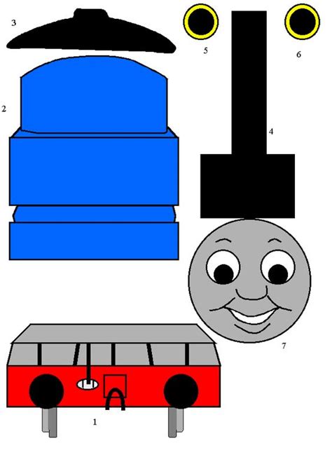 Printable Train Cut Out Template