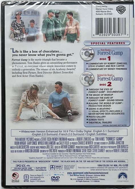 Forrest Gump dvd Two-disc Special Collector's Edition - Etsy