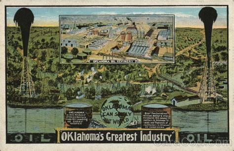 Oklahoma's Greatest Industry: Oil Postcard