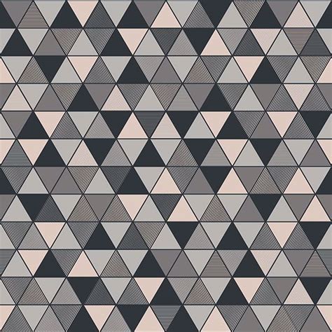 8811 - Triangular Grey Geometric Wallpaper - by Engblad & Co