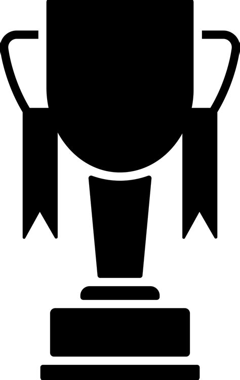 Black and White icon of trophy cup. 24289791 Vector Art at Vecteezy