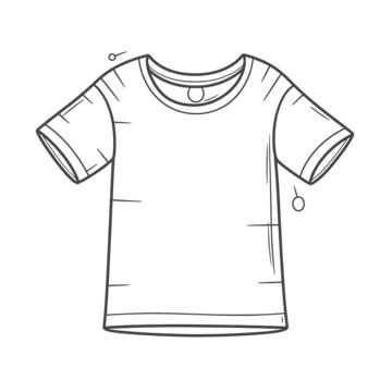 Blank T Shirt Illustration For A Toddler Print Free Shirt Cartoon Clip ...