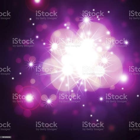 Abstract Glowing Background With Stars Stock Illustration - Download ...