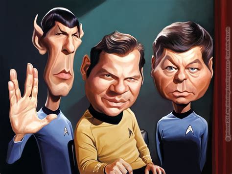 Star Trek !!! | Celebrity caricatures, Caricature, Star trek funny