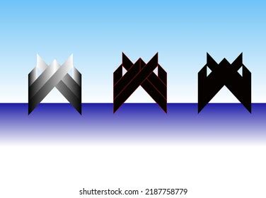 Logo Gradient Black White Stock Vector (Royalty Free) 2187758779 | Shutterstock