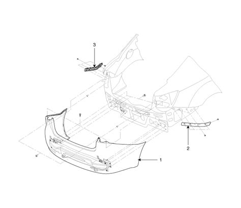 Kia Rio: Rear Bumper Components - Bumper - Body (Interior and Exterior ...