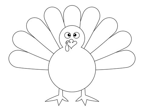 Free Turkey Printable Craft Template For Kids