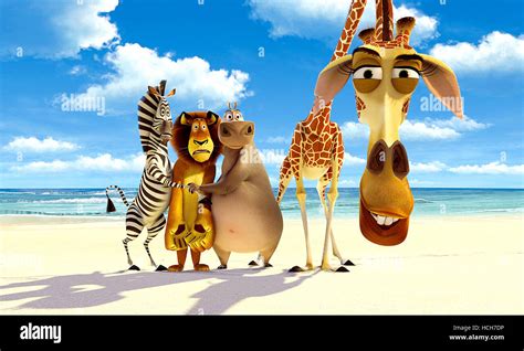 MADAGASCAR, Marty, Alex, Gloria, Melman, 2005, ©DreamWorks/courtesy Everett Collection Stock ...