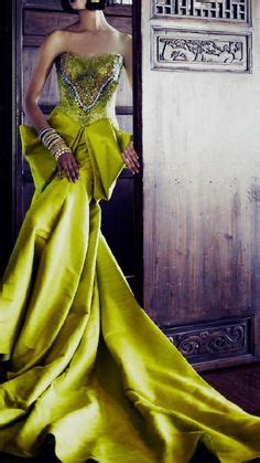 67 Best CHARTREUSE images | Strapless dress formal, Fashion, Couture ...