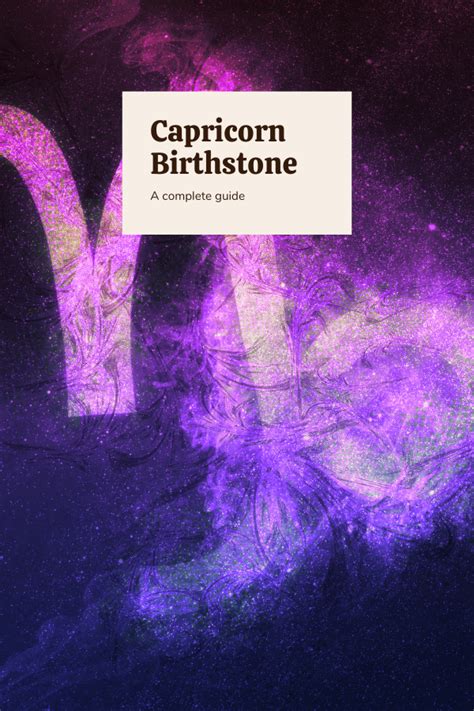 The Ultimate Guide to Capricorn Birthstone | Chroma Gems & Co