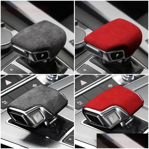 Car Leather Interior Gear Shifter Er Protector Trims Stickers For A4L A5 A6 A7 Q5L Q7 ...