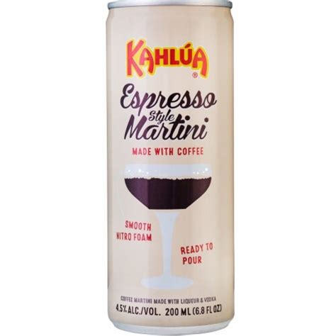 Kahlua Espresso Style Martini Can, 200 mL - Kroger