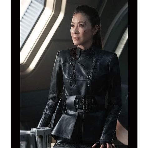 Michelle Yeoh Star Trek Discovery Philippa Georgiou Black Leather Jacket