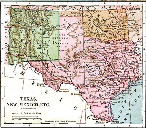 New Mexico Texas Map