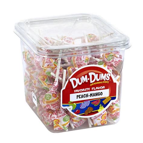 Dum Dum Lollipops Peach Mango 1 Lb Tub by Office Depot & OfficeMax