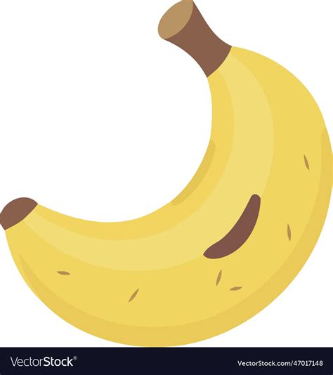 Yellow banana fruit isolated Royalty Free Vector Image