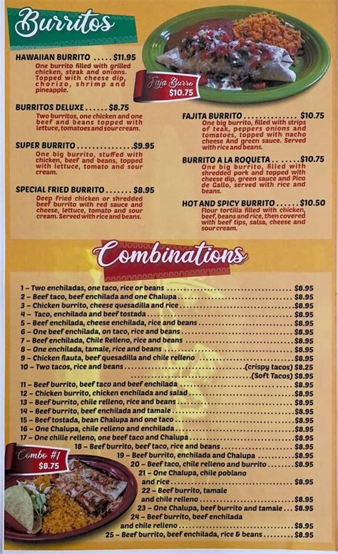 Mi Casa Mexican Restaurant | Menu