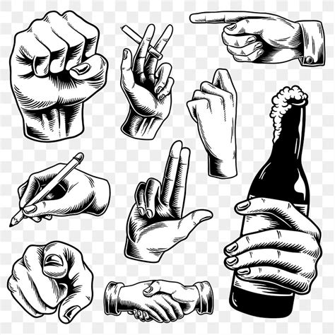 Cool hand gesture sticker design | Premium PNG - rawpixel