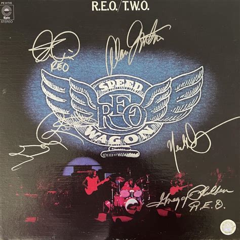 REO Speedwagon signed "T.W.O" album | EstateSales.org