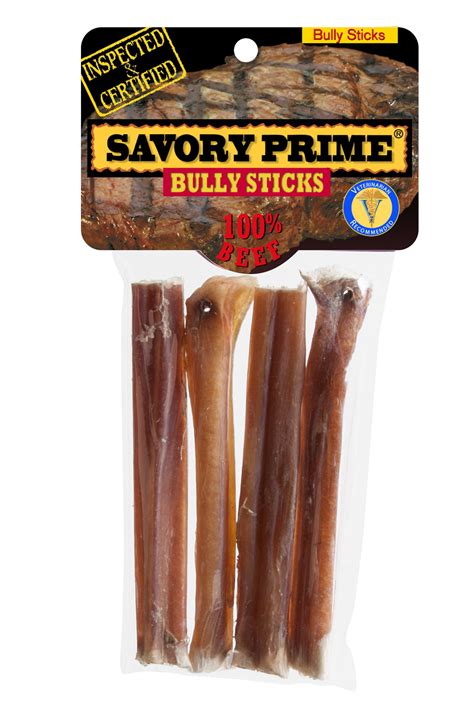 5" AMERICAN Bully Sticks 4 pk - Savory Prime Pet Treats