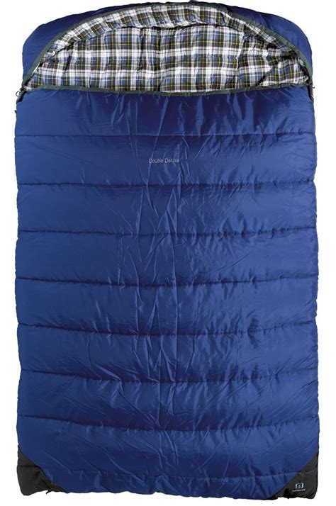 Outbound Double Deluxe 2 Person 20 Degree Sleeping Bag (Blue, Large ...