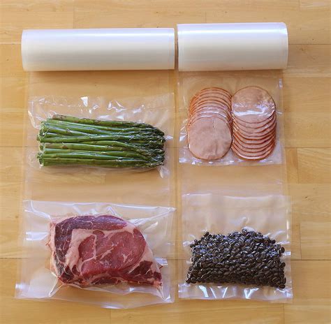 LHCER Food Storage Bags,Food Saver Bag,Vacuum Sealer Food Storage Saver Bag w/ Unique Multi ...