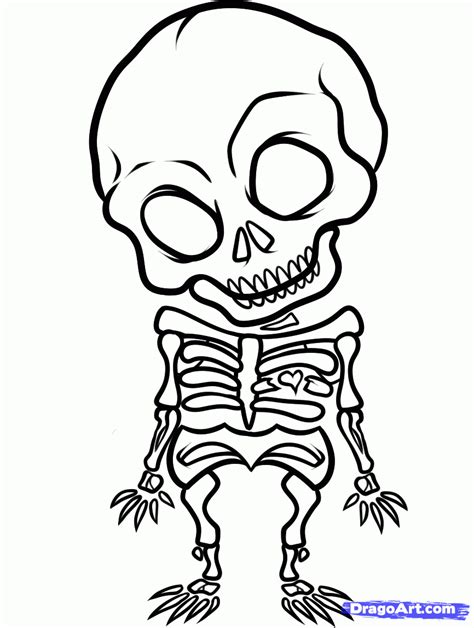 Simple Skeleton Drawing at PaintingValley.com | Explore collection of ...