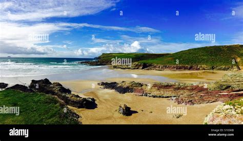 New Polzeath, Cornwall Stock Photo - Alamy