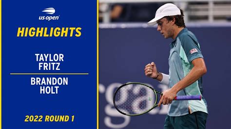 Taylor Fritz vs. Brandon Holt Highlights | 2022 US Open Round 1 - Win ...