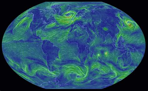 Realtime (upd. every 3h) Earth wind simulation map! http://earth.nullschool.net/ | Earth wind ...
