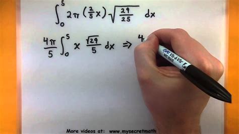 Calculus - Using the surface area formula - YouTube