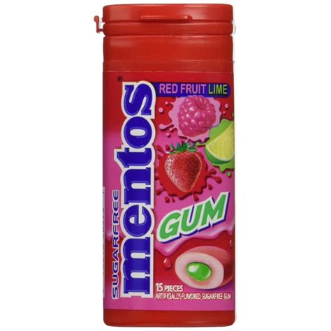 120 PACKS : Mentos Gum - Red Fruit Lime, 15 Piece - Walmart.com - Walmart.com