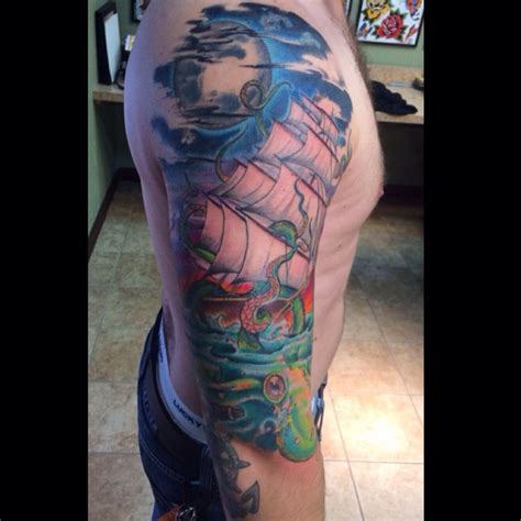 New tattoo by Dave Lopez from Ron and Dave's tattoo in Staten Island ...