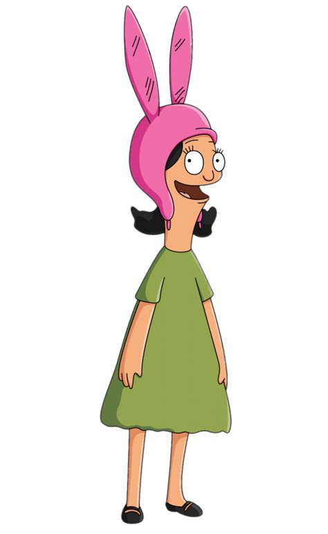 Check out this transparent Louise Belcher smiling PNG image | Bobs ...