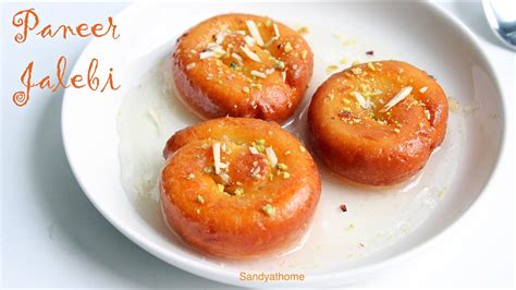 Chanar jalebi recipe, Paneer jalebi | Sandhya's recipes