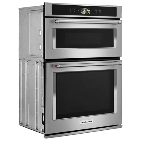 KitchenAid 30" Wall Oven with Microwave Combo Smart in Stainless Steel | Nebraska Furniture Mart