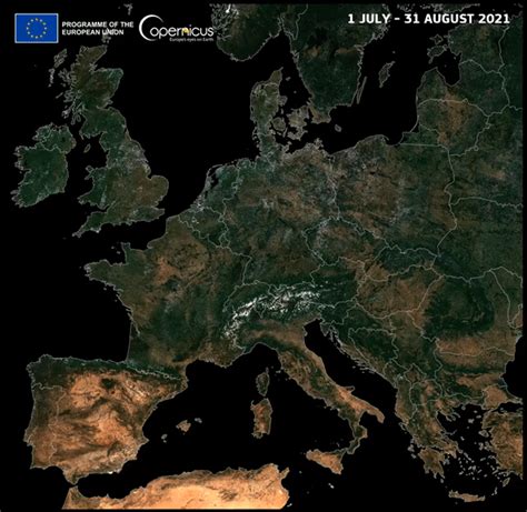 Watch Europe dry up from space in a new satellite video | Space