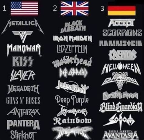 Pin by Brandi Michelle on concerts | Rock band logos, Heavy metal music, Metal band logos