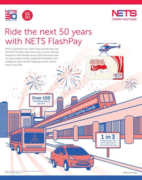 NETS celebrate SG50 with special edition Golden Jubilee NETS FlashPay Card | Great Deals Singapore