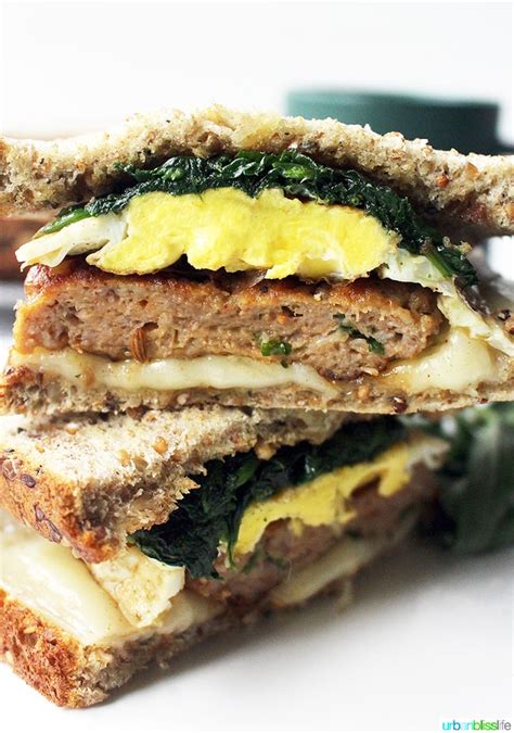 Healthier Sausage and Egg Breakfast Sandwich Recipe