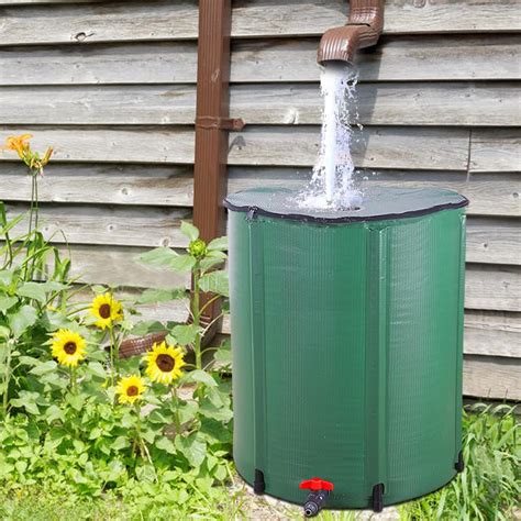 GoDecor 50 Gallon Rain Barrel Outdoor Patio Water Storage Barrel Green - Walmart.com