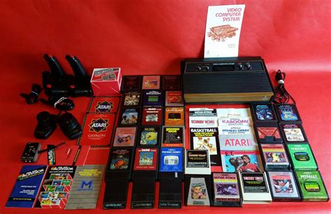 Atari 2600 Bundle 30 Game Cartridges Joysticks Paddles Wood Console Lot 4 Switch | Atari, 80s ...