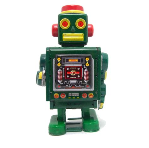 A rare collection of iron toys Green robot Model-in Wind Up Toys from Toys & Hobbies on ...