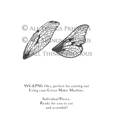 SVG FAIRY WINGS for CRICUT - Set 168