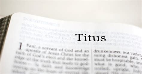 Who Was Titus in the Bible?